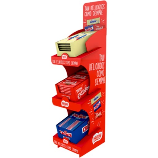 [0761303709] Expositor Chocolatinas 2 ud x 1€ (57 ud) Nestlé