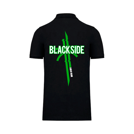 [000001] Polo manga corta negro Blackside