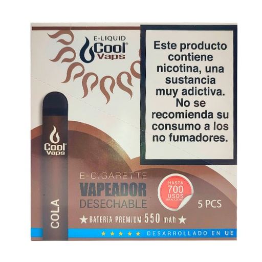 [5050565599018] POD COOLVAPS COLA 20 MG NIC 600 PF 5 UD