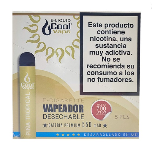 [5050565599094] POD COOLVAPS PIÑA COLADA 20 MG NIC 600 PF 5 UD