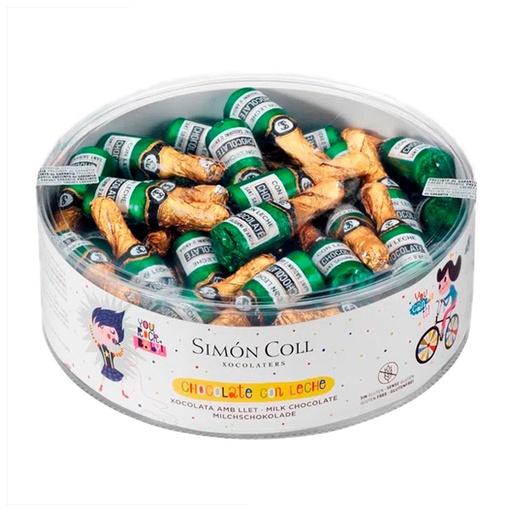 [18413907456914] BOTELLAS PEQUEÑAS CHOCOLATE 60x8 GR NADAL