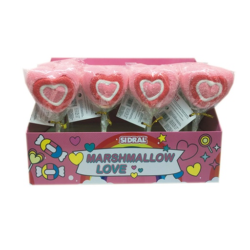 [8431108104840] Corazones marshmallows 28 g (16 ud) Sidral