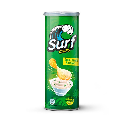 [18436546052477] Surf Chips sour cream onion 160 g (15 ud) Fritoper