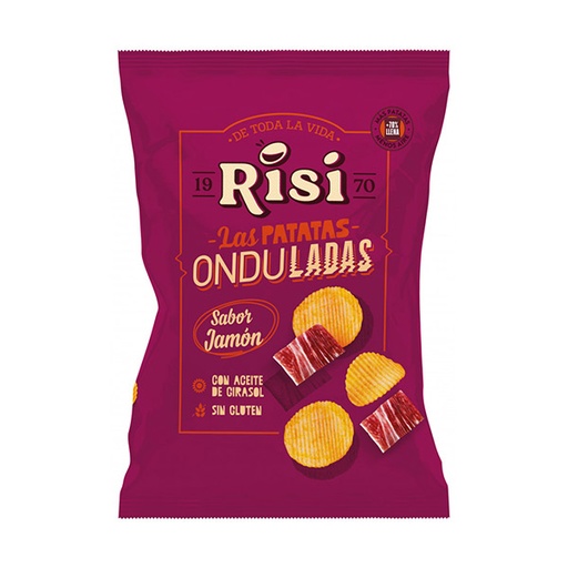 [8411859561785] Ondulada Jamón Familiar 125 g (9 ud) Risi