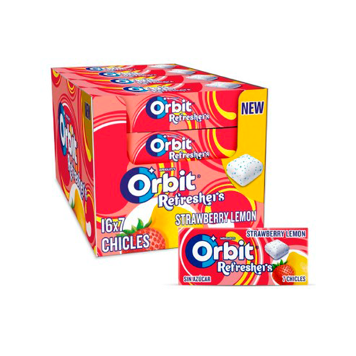 [4009900547666] Orbit Refresher's fresa y limón s/a (16 ud)