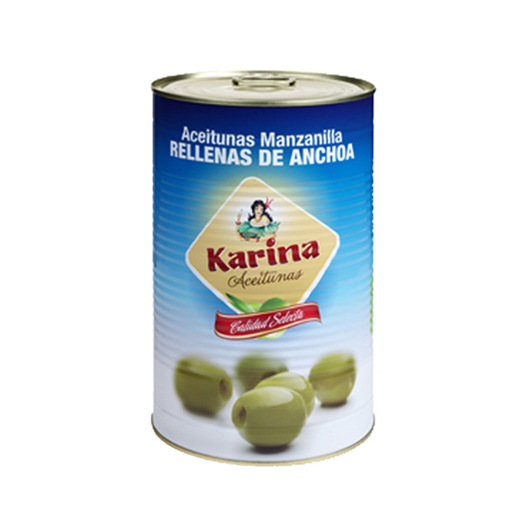 [8411968112100] KARINA/ACEITUNA RELLENA 5 KGS. LATA 161/200